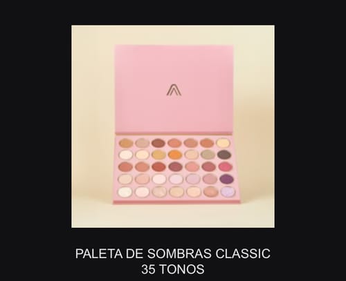 Customer photo review of PALETA DE SOMBRAS CLASSIC 35 TONOS