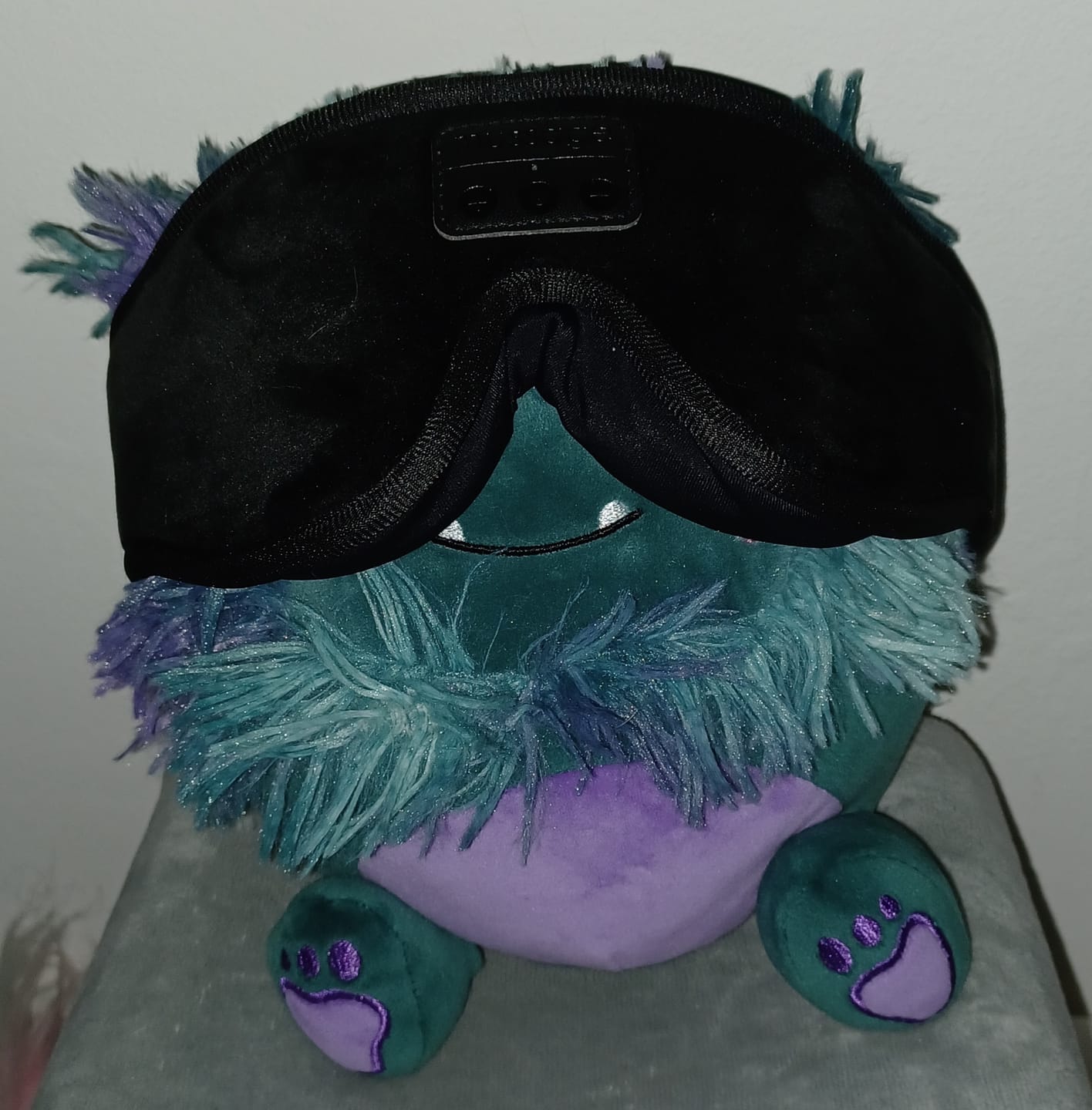Customer photo review of mussage Sleep Mask With Bluetooth Headphones