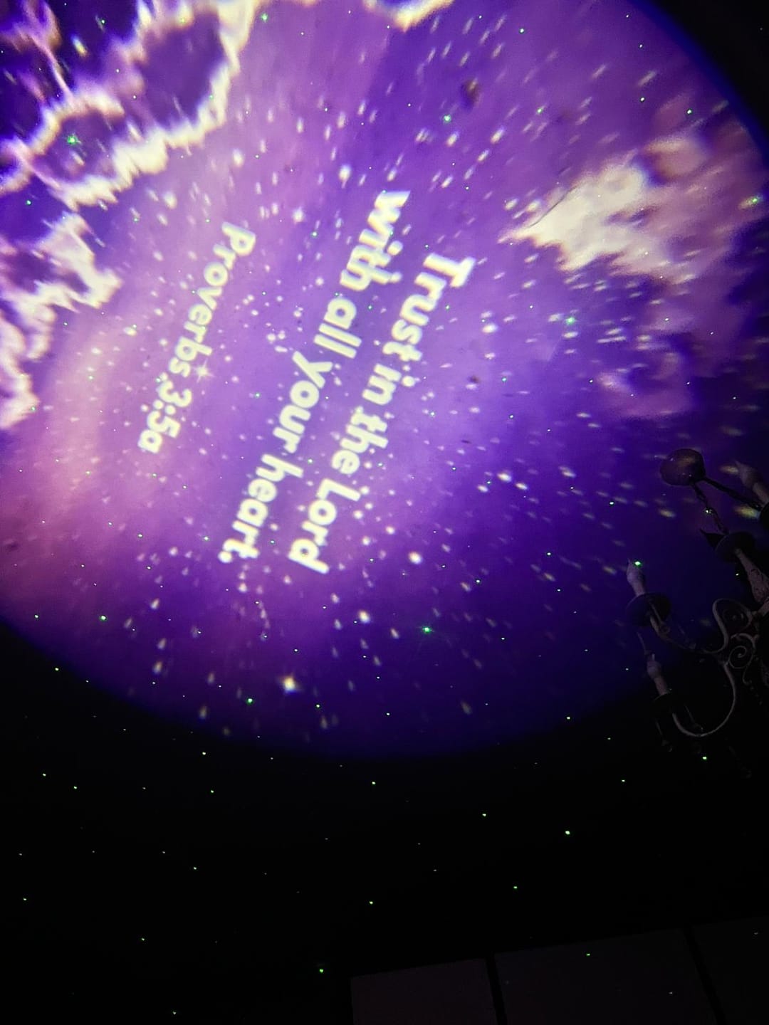Customer photo review of (GIFTING OFFER) Godisabove - The Bible Galaxy Projector (Comes with 6 Free Discs)