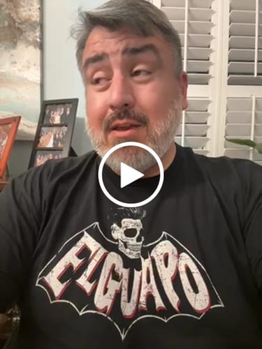 Customer video review of El Guapo Old School Calacas T-Shirt