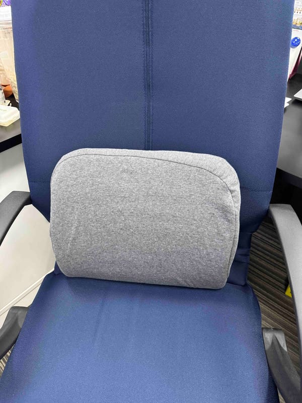 Customer photo review of Getha Guardian Lumbar Support Latex Cushion