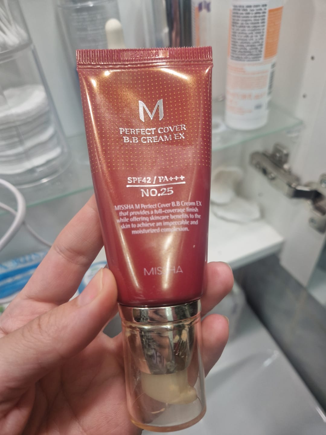 Customer photo review of BB-krēms Missha M Perfect Cover BB Cream SPF 42 PA+++