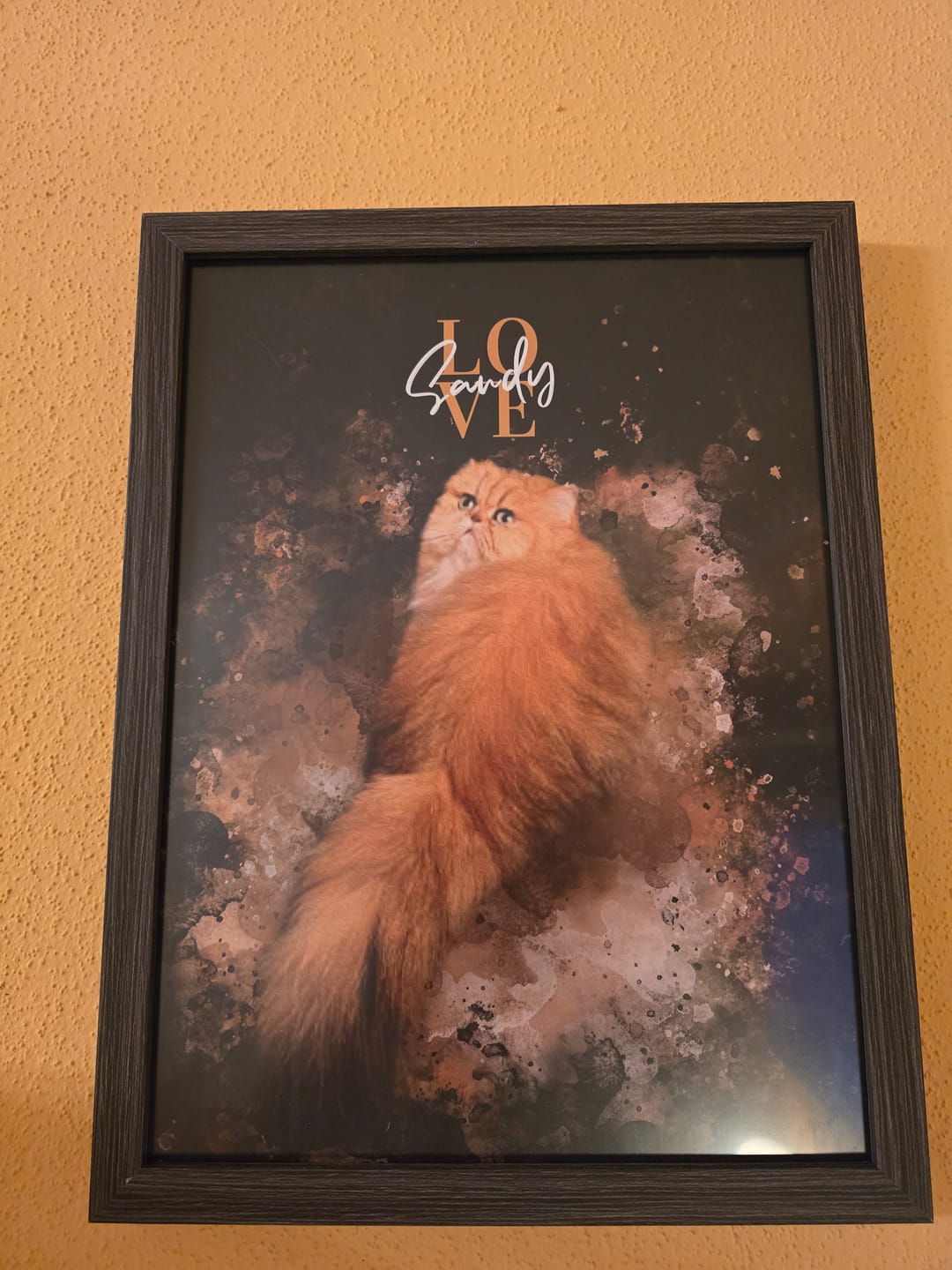 Customer photo review of Personalisiertes Portrait Poster und Leinwand - Aquarell Stil