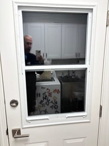 Customer photo review of Venting 1 Lite Glass and Frame Kit (Half Lite)