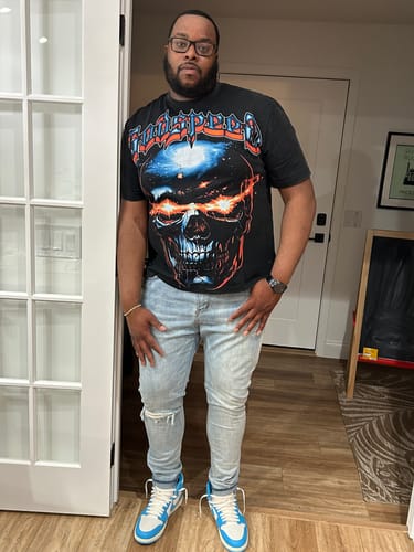 Customer photo review of Godspeed Galaxsee Tee Black Wash