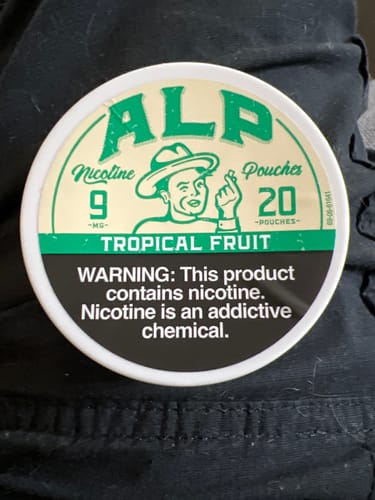 Customer photo review of Tropical Fruit Nicotine Pouches