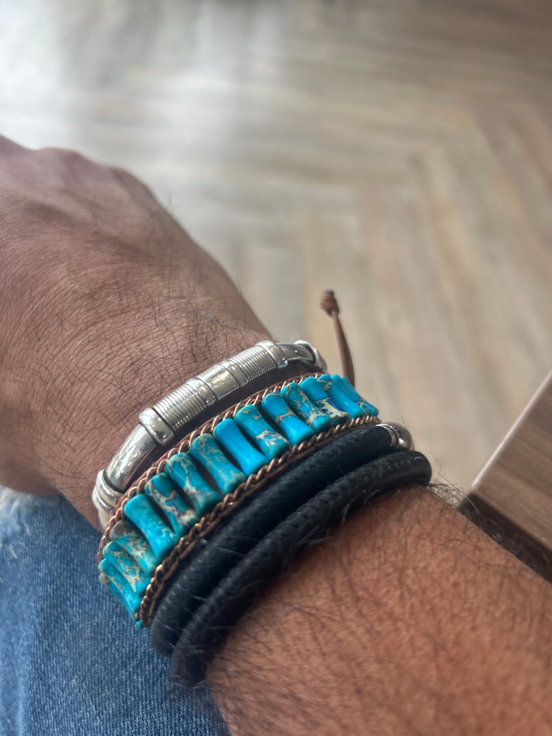 Customer photo review of Magical Turquoise Jasper Energy Bracelet