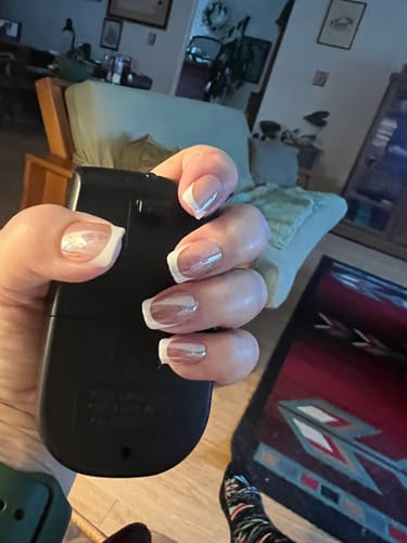Customer photo review of Wheat Short Square Nails - Press On Nails