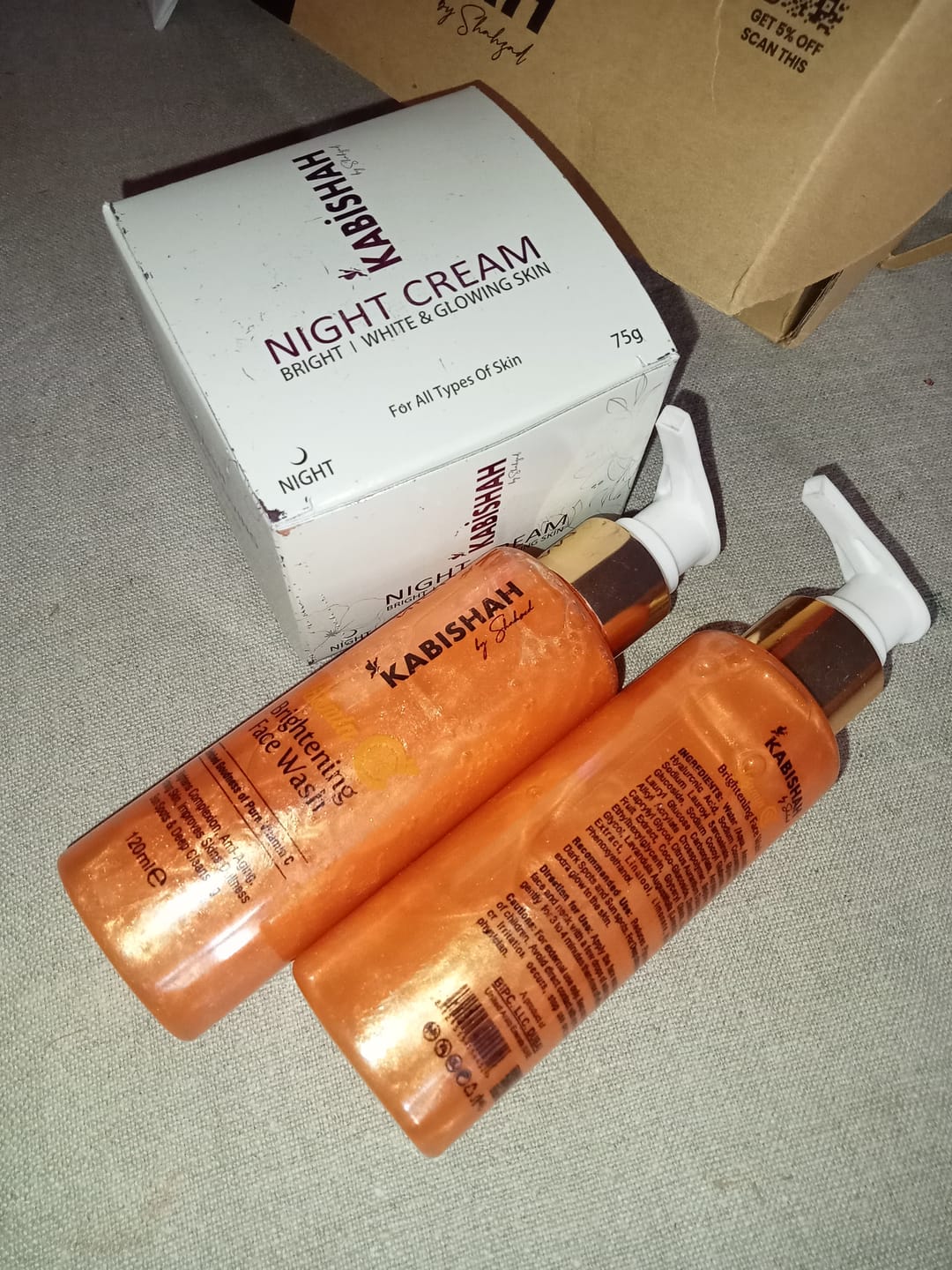 Customer photo review of Vitamin C Brightening Face Wash