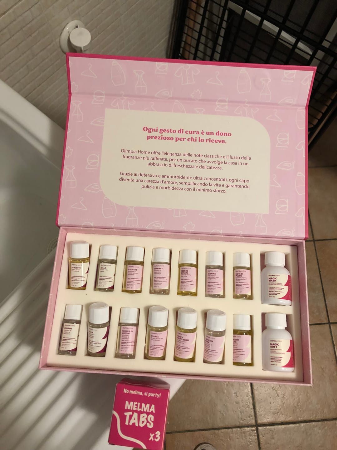 Customer photo review of Discovery Kit Laundry Collection – 14 Fragranze + Magic Wash & Soft