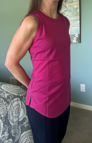 Customer photo review of Bella Tunic Top - Berry Punch
