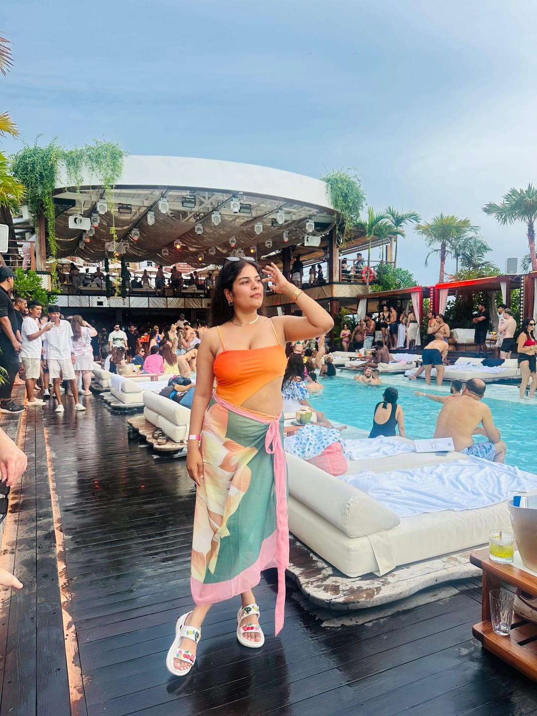 Customer photo review of Sunset Swimsuit With Sarong