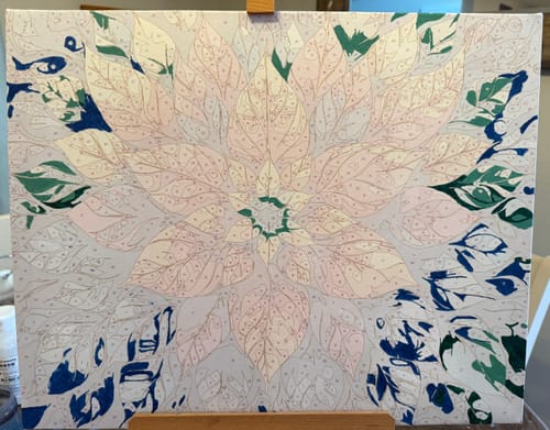 Customer photo review of Cosmic Bloom Mandala