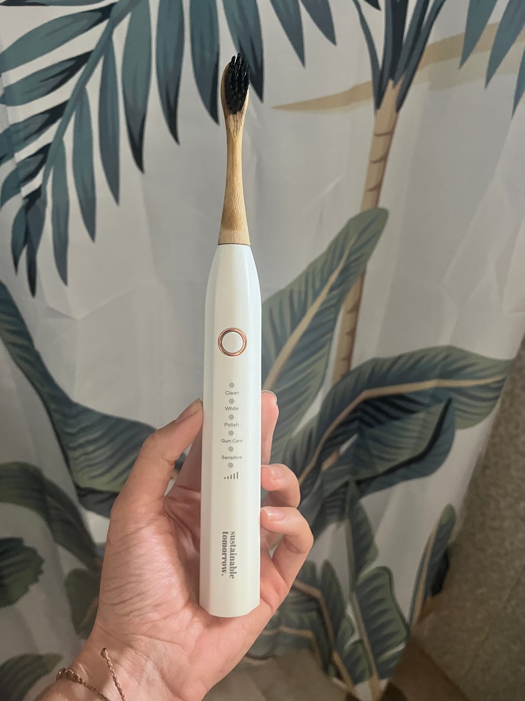 Customer photo review of Zen Bamboo Electric Toothbrush