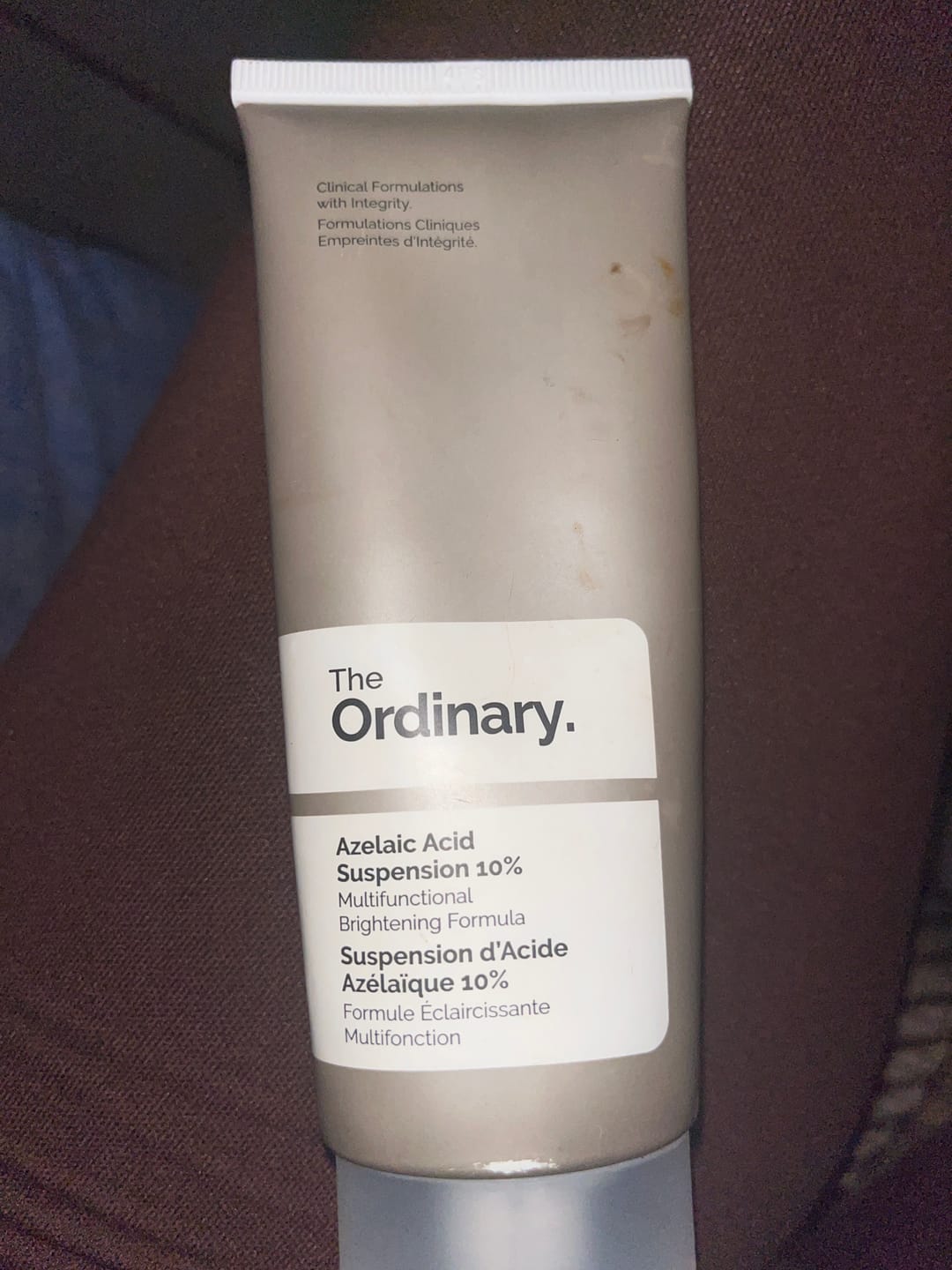 Customer photo review of Azelaic Acid 10% Suspension Brightening Cream