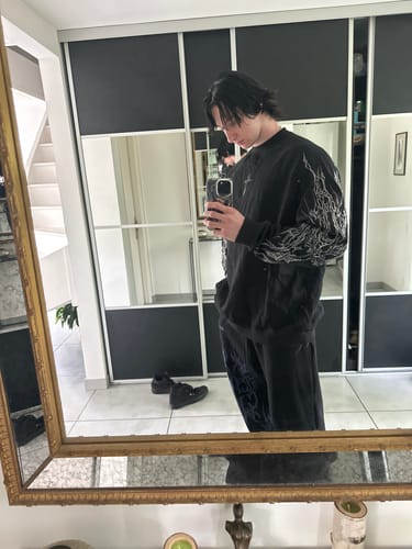 Customer photo review of Archangel Oversized Premium Crewneck [MIDNIGHT]