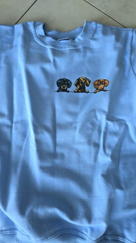 Customer photo review of Illustrated Pets CREWNECK (Unisex)