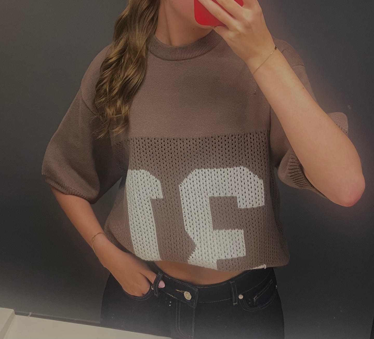 Customer photo review of KNIT JERSEY TAUPE