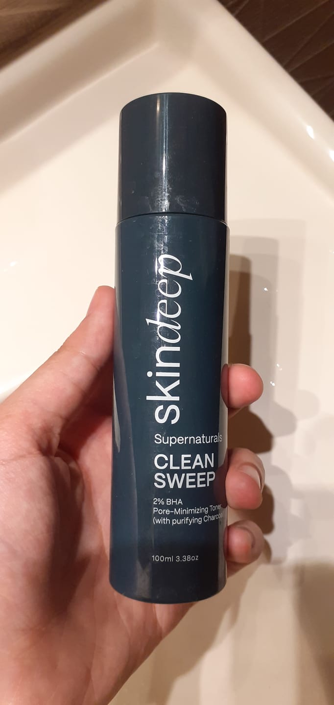Customer photo review of CLEAN SWEEP - 2% BHA Pore-Minimizing Toner (w/ purifying Charcoal)