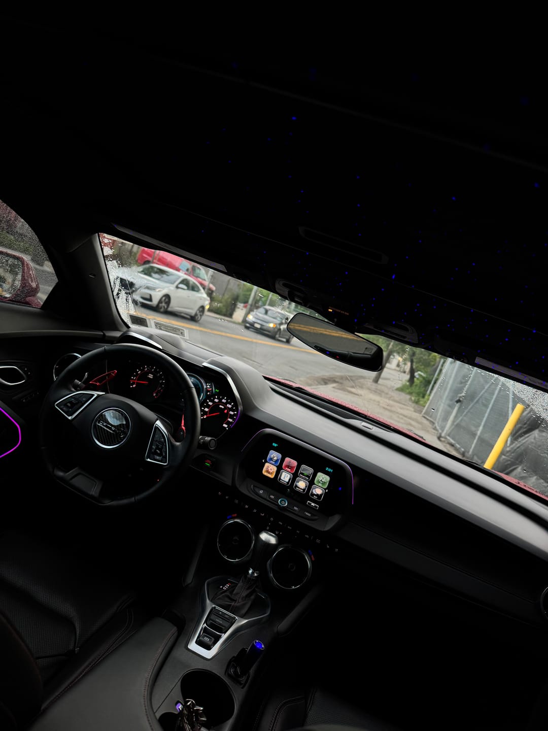 Customer photo review of Camaro 2016-2024 Carbon Fiber Steering Wheel Airbag Center Overlay