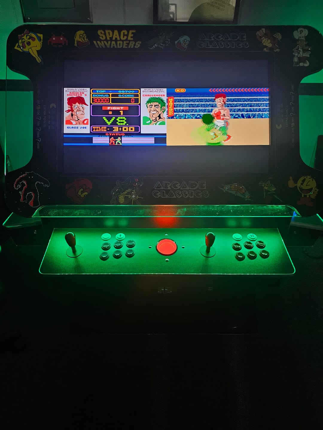Customer photo review of Cocktail Arcade Machine 4600 Games 32 inch screen Tilt Up Black Multi Cade
