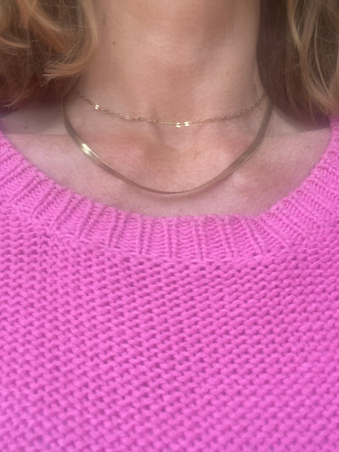 Customer photo review of Dainty Necklace