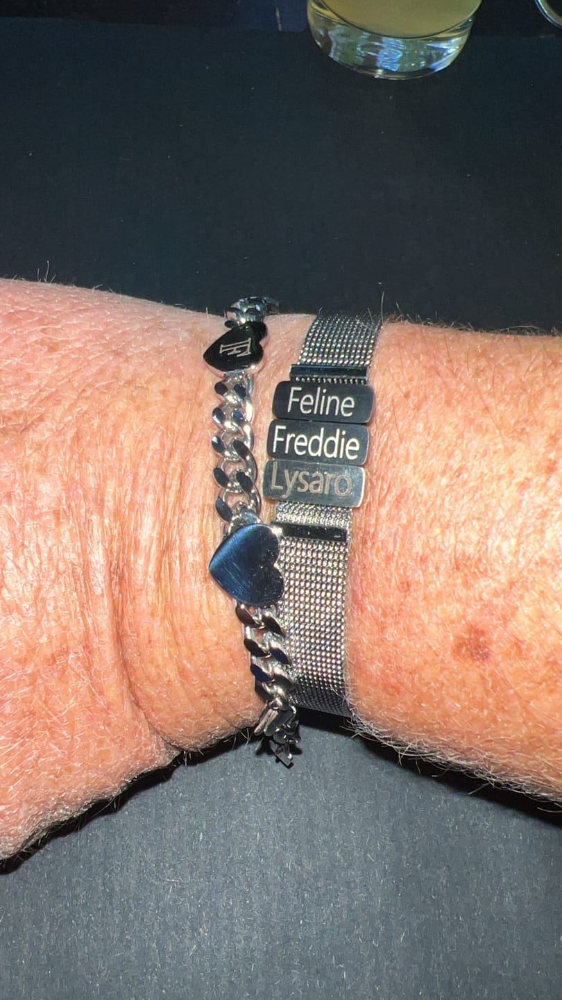 Customer photo review of Mesh bracelet silver