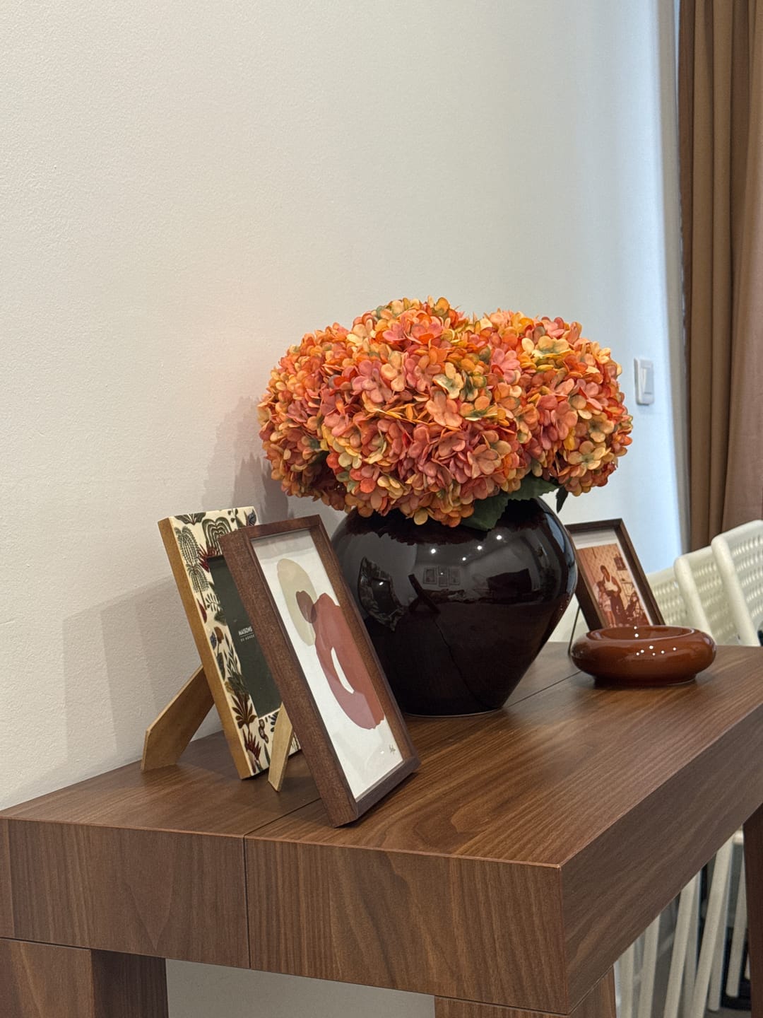 Customer photo review of Grande Hortensia (5 tiges) - Orange