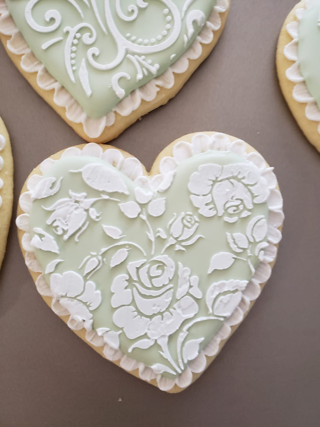 Customer photo review of Love Saying Cookie Stencil by Designer Stencils