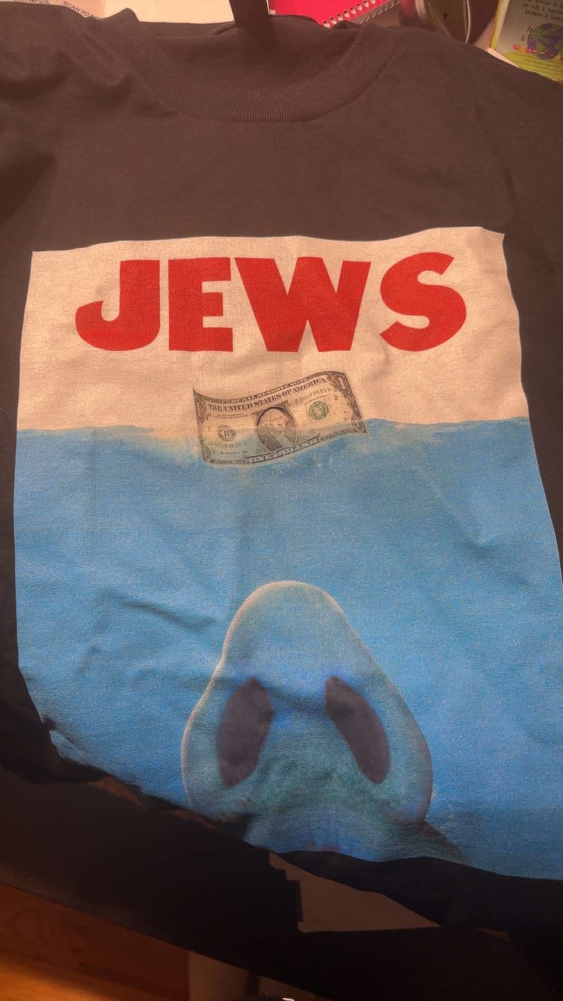 Customer photo review of JEWS T-shirt