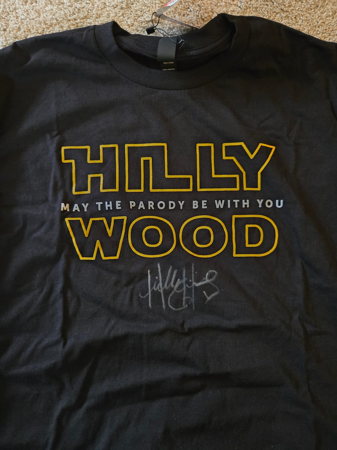 Customer photo review of May The Parody Be With You T-shirt