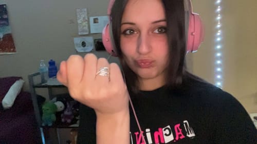 Customer photo review of Feather From An Angel Ring