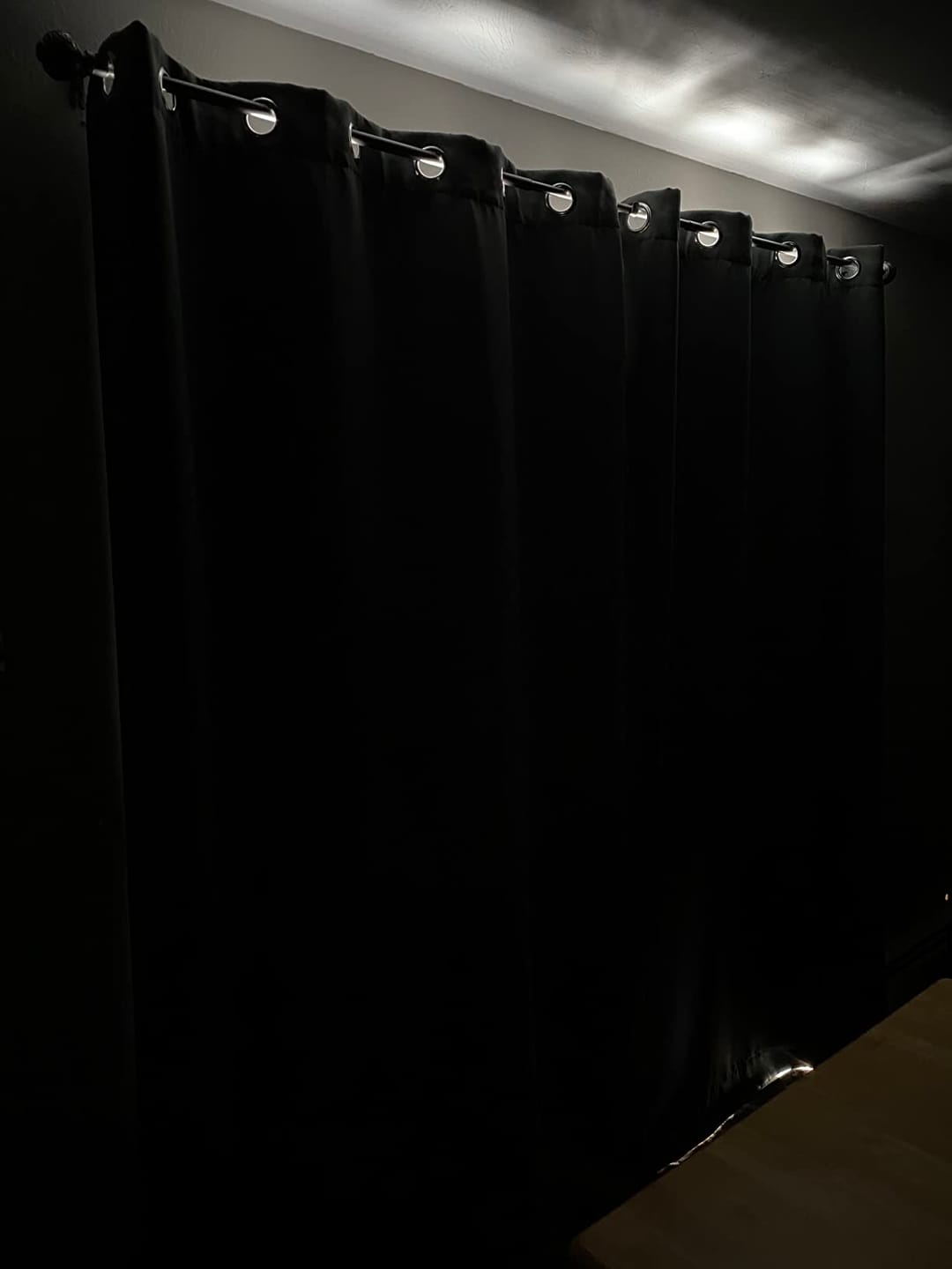 Customer photo review of Hussein 4 Layers OEKO Certified Soundproof Thermal 100% Blackout Anti-Dust Premium Custom Curtain