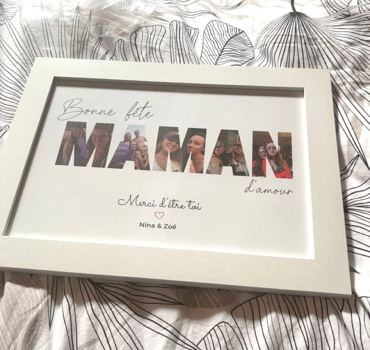 Customer photo review of Bonne fête Maman - Affiche Personnalisée