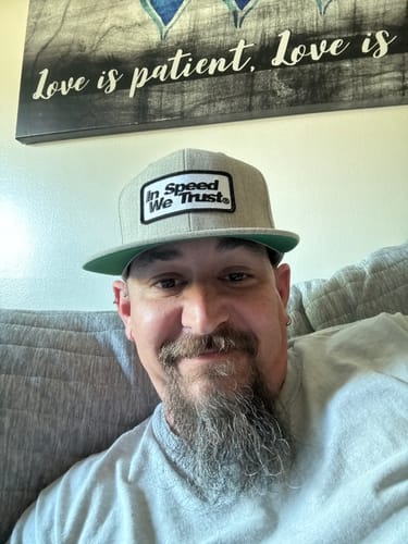 Customer photo review of Snap Back "Tech" Heather