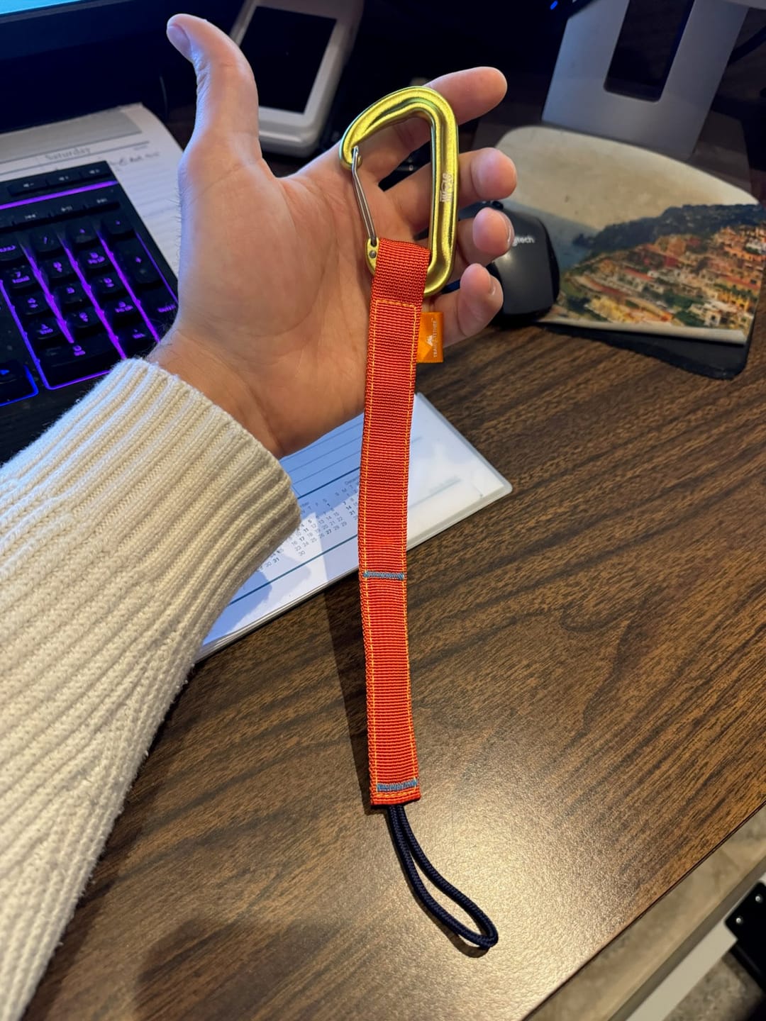Customer photo review of Trail Tether: Hiking-Rated Pacifier Clip and Multi-Use Strap