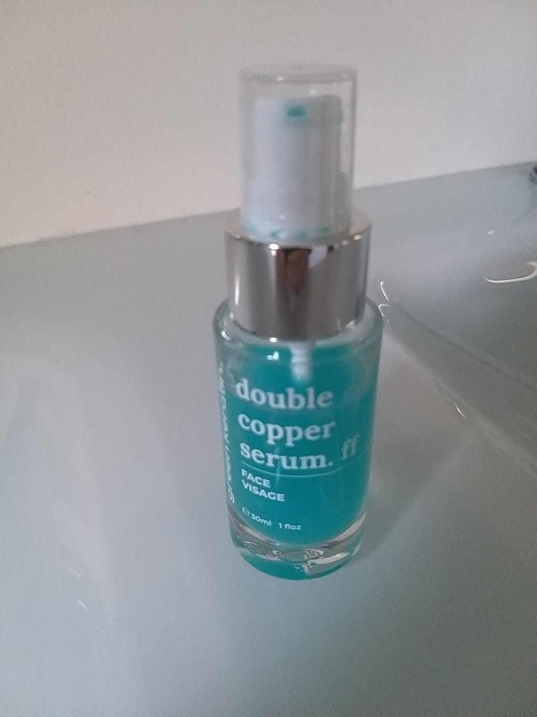 Customer photo review of DOUBLE COPPER Sérum pour le visage