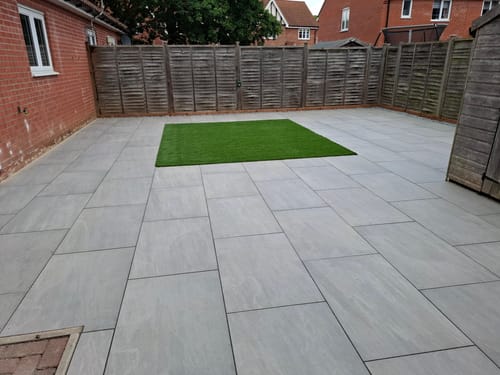 Customer photo review of Kandala - Grey Porcelain Paving Tiles - 900 x 600 x 20mm