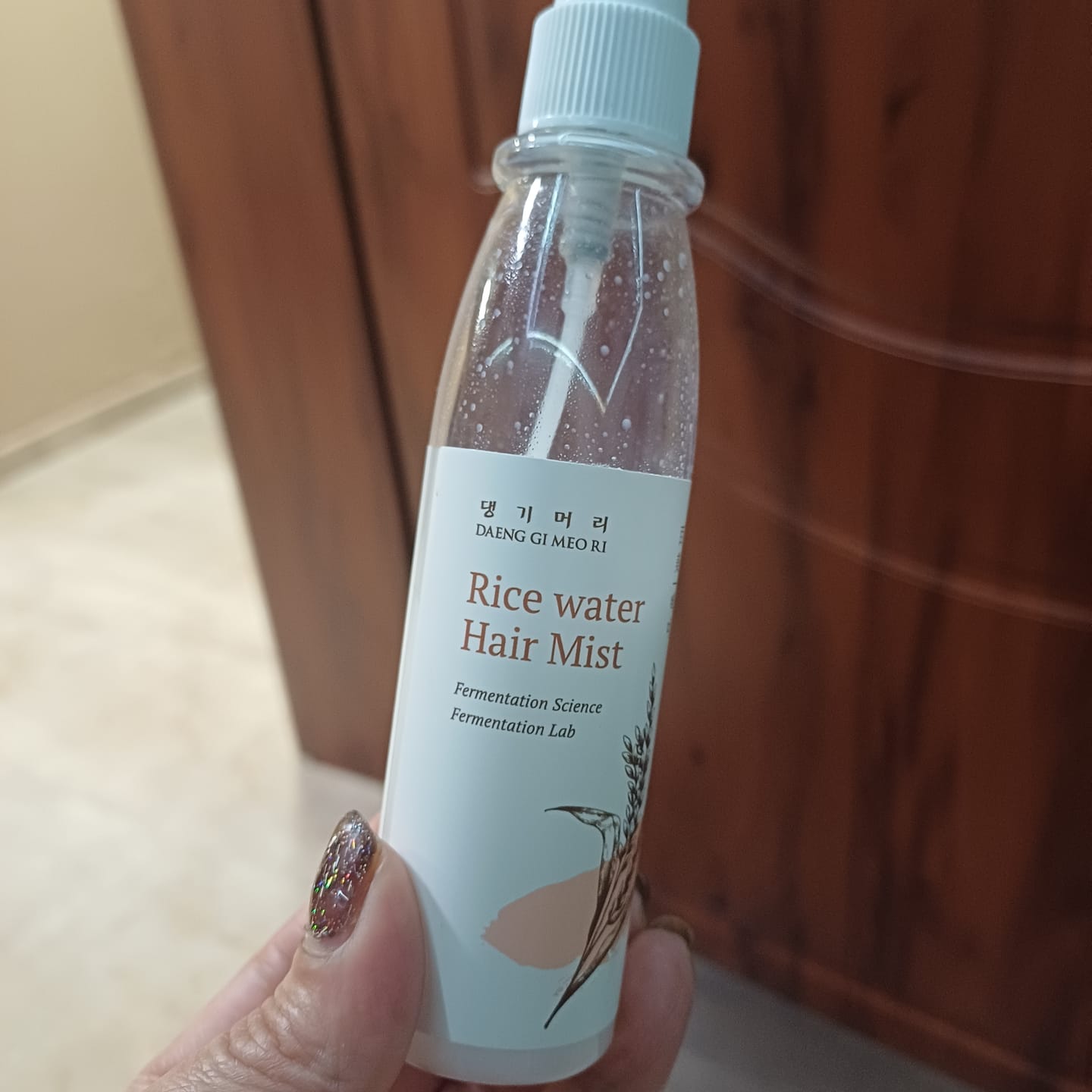 Customer photo review of Ароматен спрей-грижа за хидратация и блясък DOORI Перлен блясък Rice Water Hair Mist