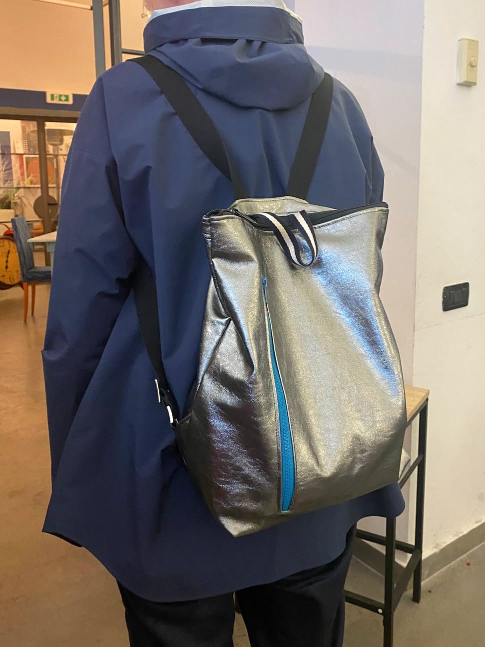 Customer photo review of ZAINO TETI carbonio lamé I turchese