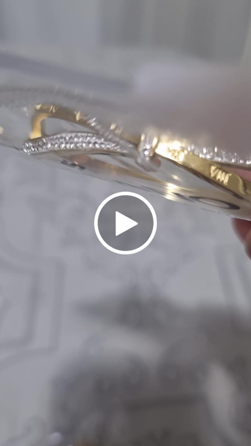 Customer video review of Bracelete Romano Zircônia Banhado em Ouro 18K