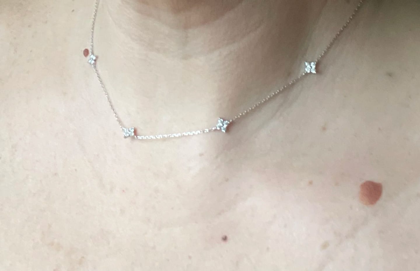 Customer photo review of Camille Sparkle Chain Necklace