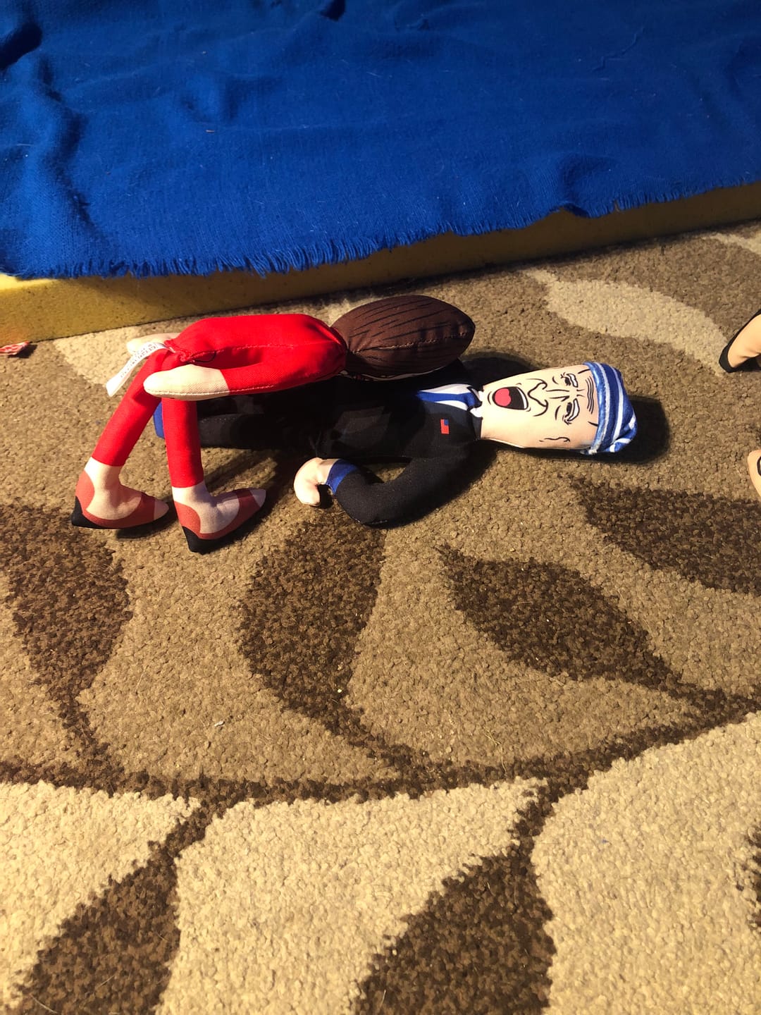Customer photo review of Joe Biden Kamala Harris & Nancy Pelosi Starter Pack Tough Plush Dog Chew Toys with Squeakers - Official Republican Dogs