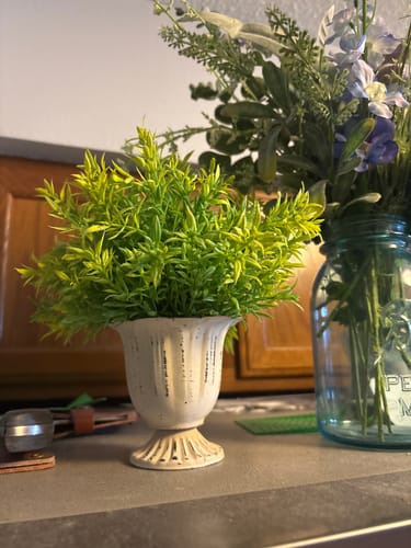 Customer photo review of Short Base Metal Goblet