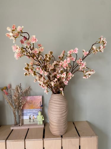 Customer photo review of Zijden Bloesem - Oudroze (3 stengels)