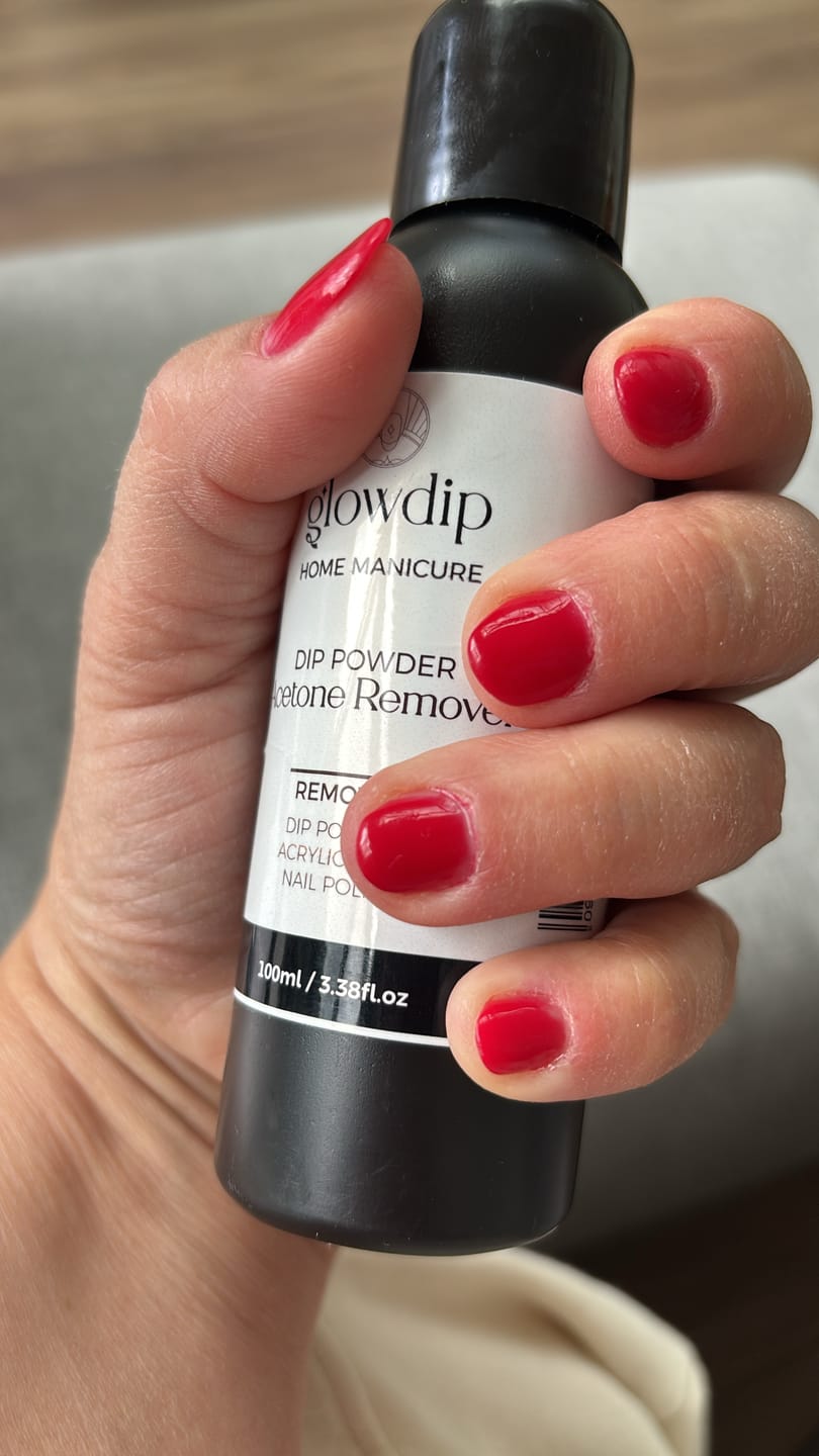 Customer photo review of Christmas Red Dipping Powder
