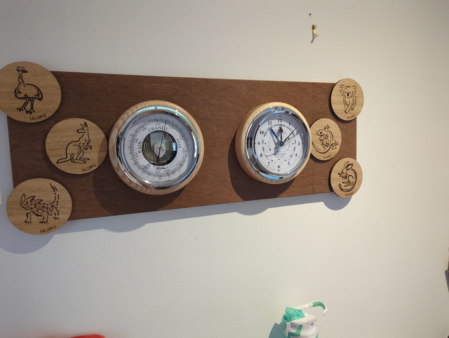 Customer photo review of Popular Ash & Chrome  170mm Tide Clock