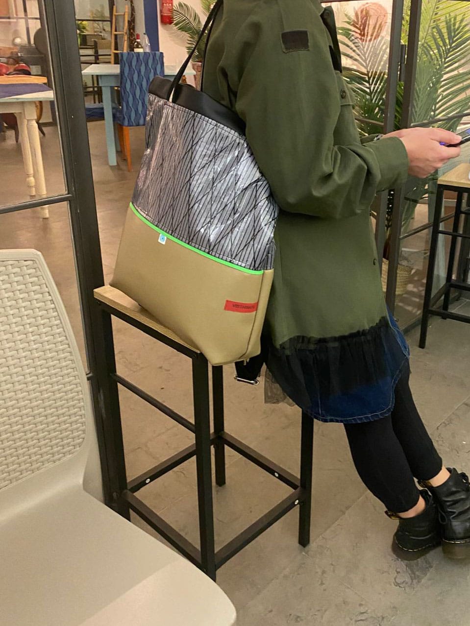 Customer photo review of ZAINO MILANO verde bosco I vela
