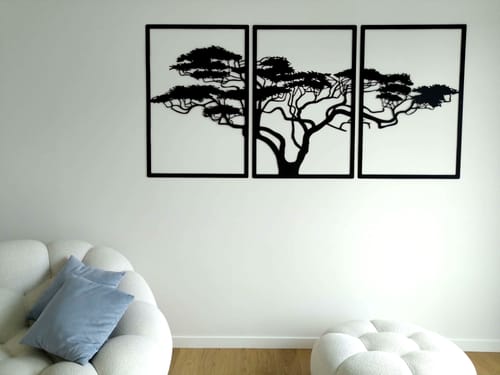 Customer photo review of Décoration murale en métal noir - Arbre de vie Africain