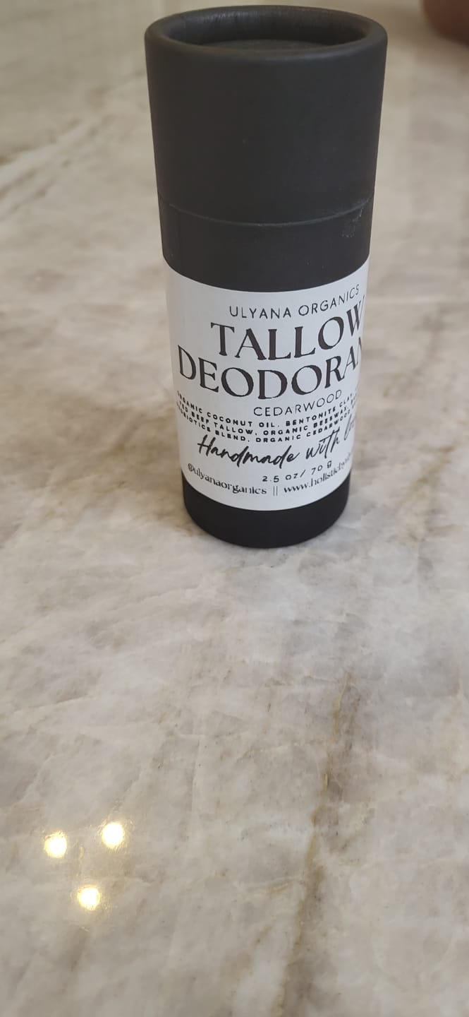 Customer photo review of Tallow & Probiotic Deodorant
